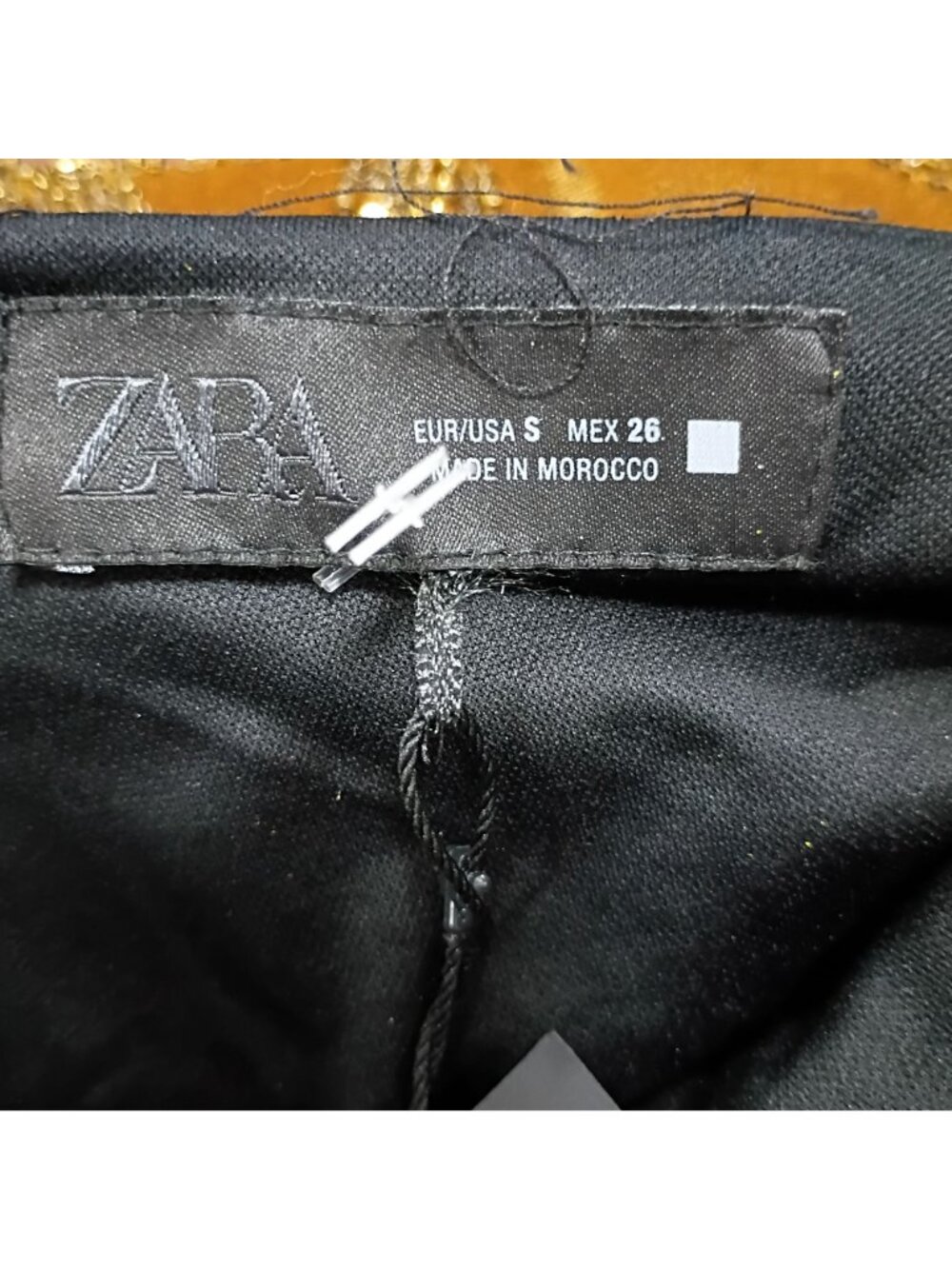 NWT Zara Maxi Dress Women's S Gold All-Over Embellishment Halterback Designers - Picture 10 of 15